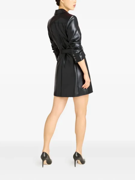 Cu centură rochie mini Cinq A Sept cu rever negru