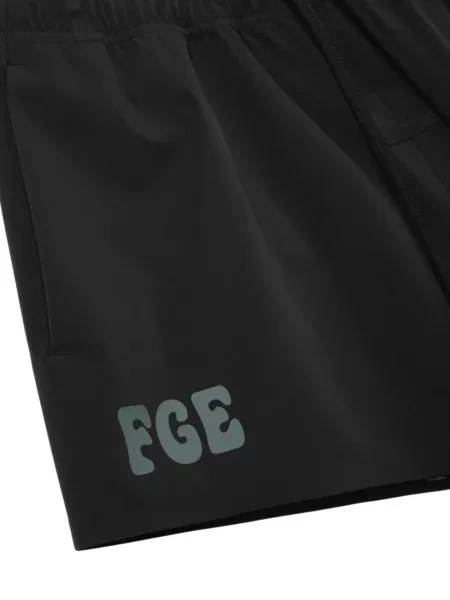 Шорти Fear Of God Essentials с принт с връзки черно