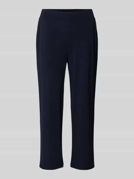 Spodnie materiałowe o skróconym kroju relaxed fit model ‘Celasto’ Someday granatowe