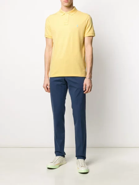 Siuvinėta polo marškinėliai Polo Ralph Lauren geltona