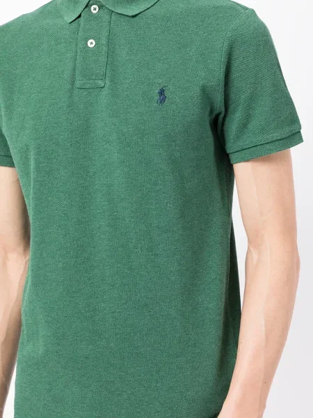 Поло тениска Polo Ralph Lauren бродирана зелено