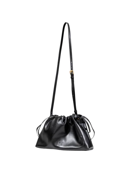 Geanta de piele Pinko negru