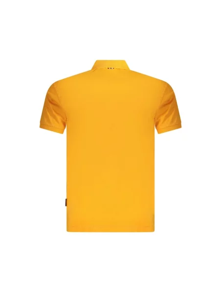 Koszulka polo o kroju regular fit z wyhaftowanym logo model ‘elbas’ Napapijri pomarańczowe