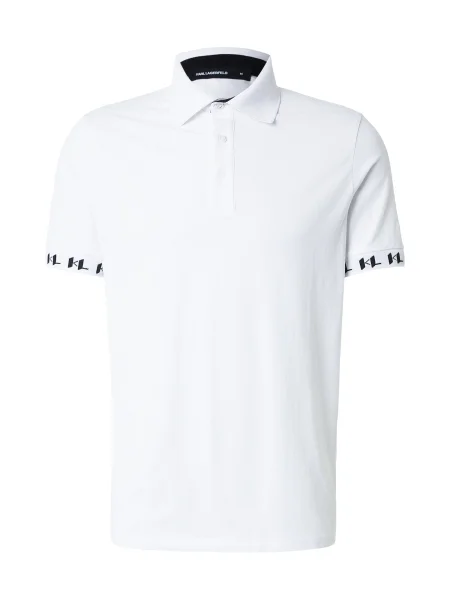 Karl Lagerfeld tricou polo alb