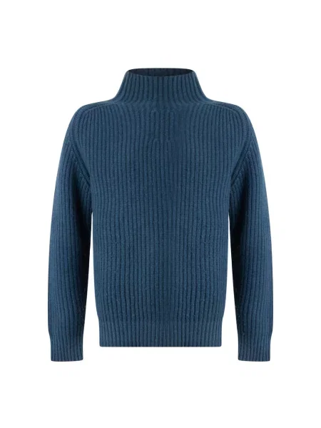 Sweter Diesel wełniany niebieski
