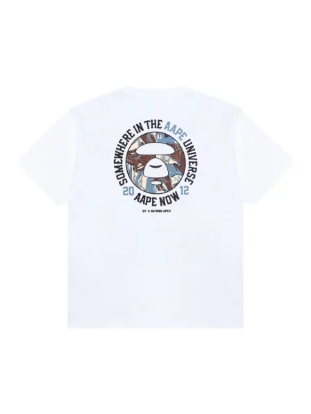 Raštuotas marškinėliai Aape By *a Bathing Ape® balta