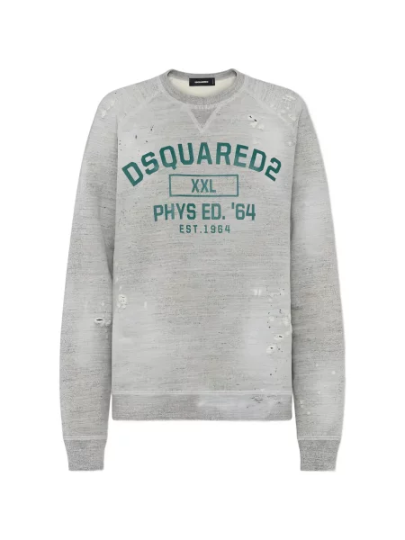 Hanorac Dsquared2 zdrențuiți gri