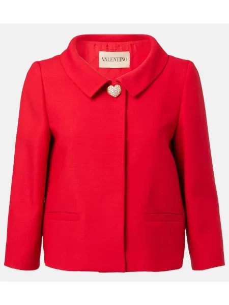 Marynarka Valentino z krepy czerwona