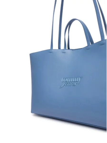 Torbica Tommy Jeans Tjw Must Tote Svijetlo plava