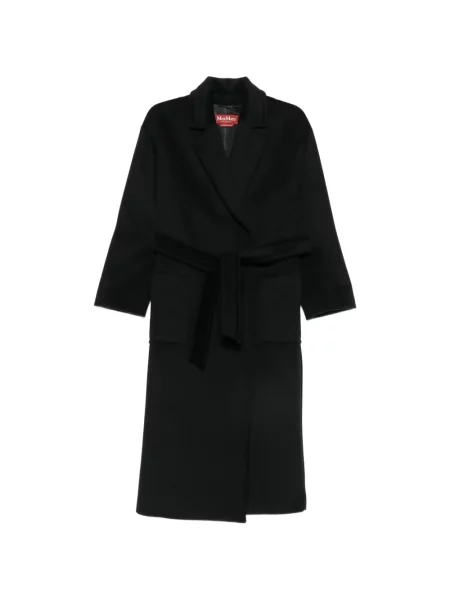 Cu centură palton Max Mara negru