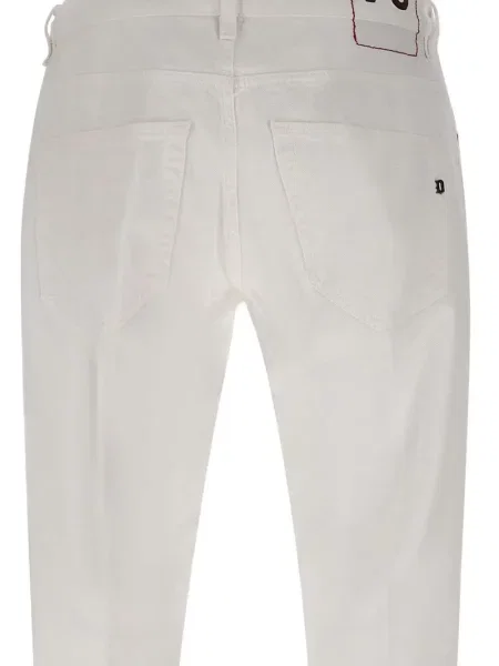 Blugi Dondup cu 5 buzunare alb