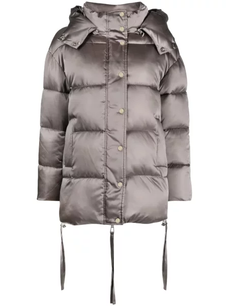 Сатенено палто P.a.r.o.s.h. сиво