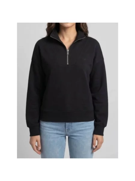 Bluza Calvin Klein frotte z logo czarna