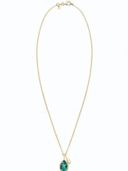ELLI PREMIUM Verižica / smaragd zlata