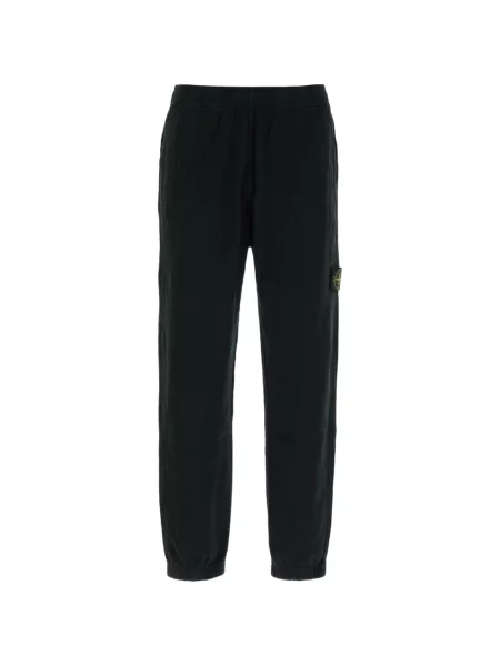 Pantaloni Stone Island cu strasuri alergare verde