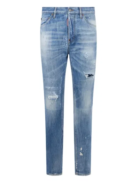 Blugi Dsquared2 zdrențuiți albastru