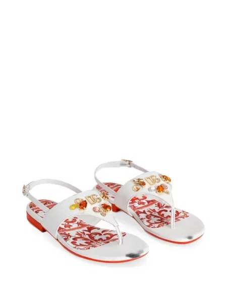 Sandały dziecięce Dolce And Gabbana białe