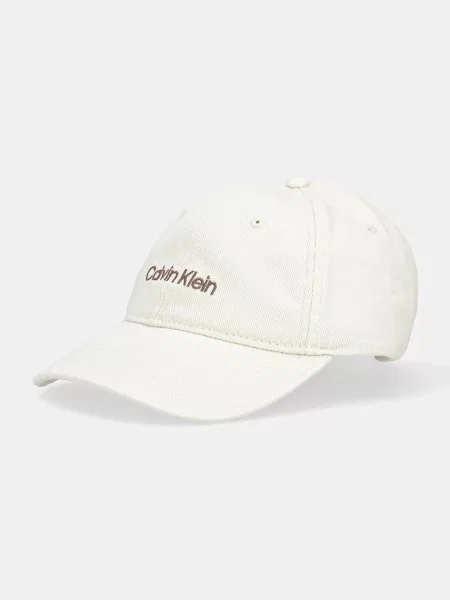 Calvin Klein Jeans czapka z daszkiem Mężczyźni jednolity ONE SIZE biały