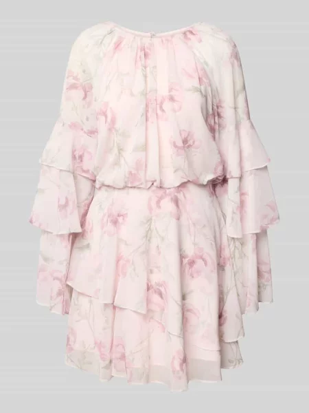 Sukienka mini z rękawami z falbaną model MAHLIIA' Ted Baker różowa