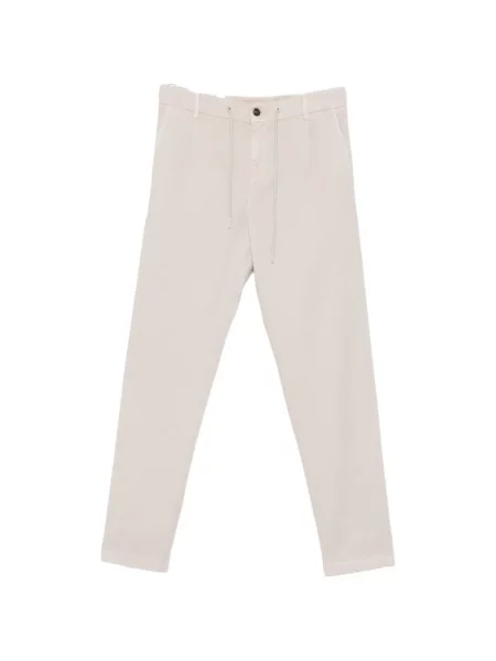 Pantaloni Eleventy conici cu cordon gri