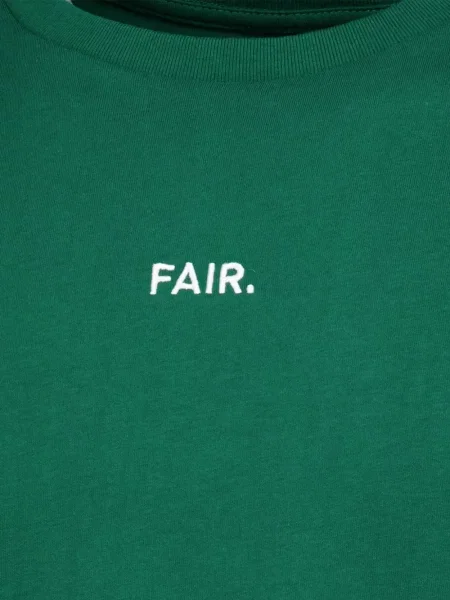 Tricou Fair cu broderie verde