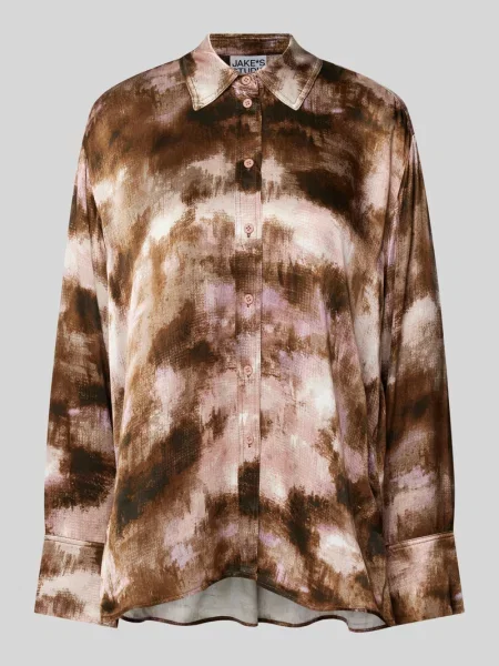 Bluzka o kroju relaxed fit z listwą guzikową na całej długości Jake*s Studio Woman