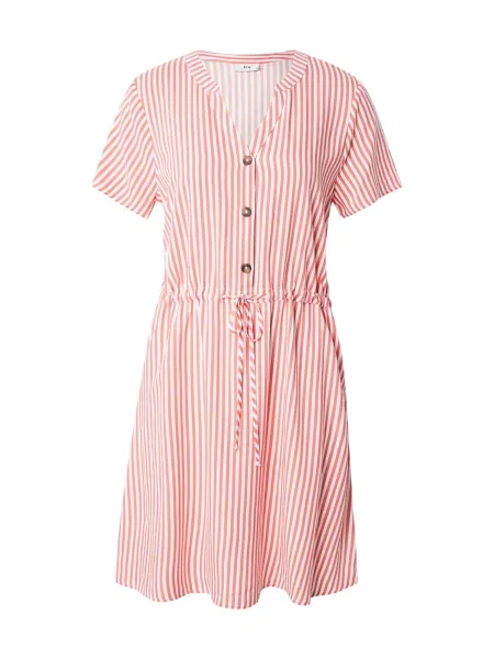 JDY Obleka JDYLAUREL svetlo rdeča bela