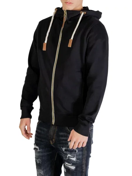 Hoodie Yos s kapuco črna