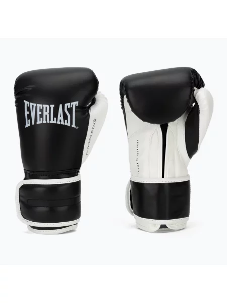 Боксови ръкавици Everlast Powerlock Pro OG H&L Training Glove black/white бяло