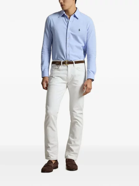 Είδος υφάσματος πιτζάμας Polo Ralph Lauren με κέντημα μπλε