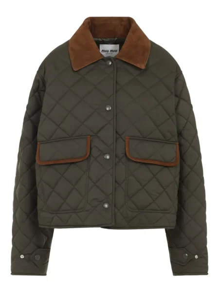 Geacă bomber Miu Miu verde