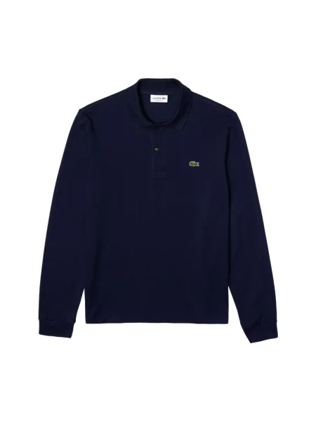 Koszulka polo Lacoste z długim rękawem niebieska