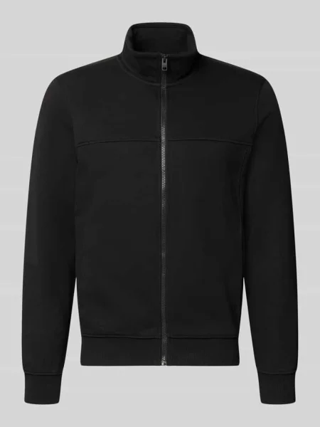 Bluza rozpinana o kroju regular fit z mieszanki bawełny S.oliver Red Label czarna