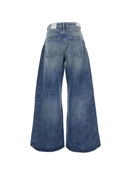 Blugi cu picior larg Icon Denim albastru