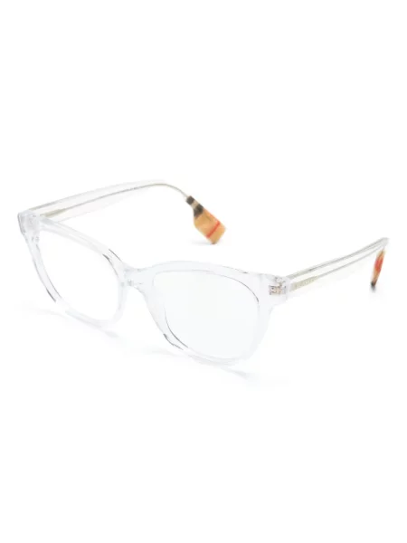 Katės akių akiniai nuo saulės Burberry Eyewear su autografu balta