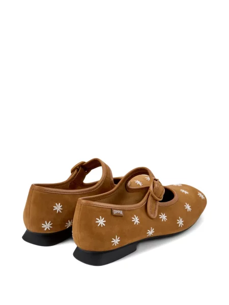 Balerini Camper cu model floral maro