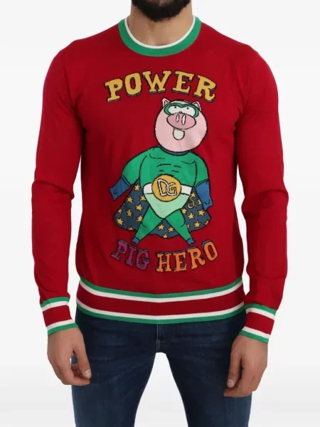 Pulover Dolce & Gabbana roșu