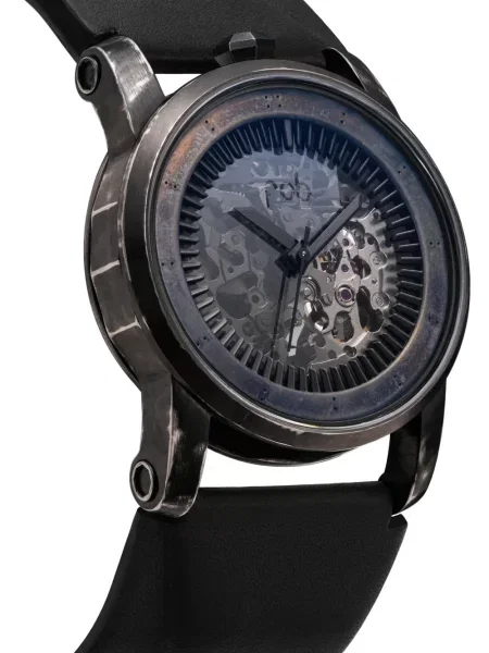 Ceas Fob Paris din piele negru