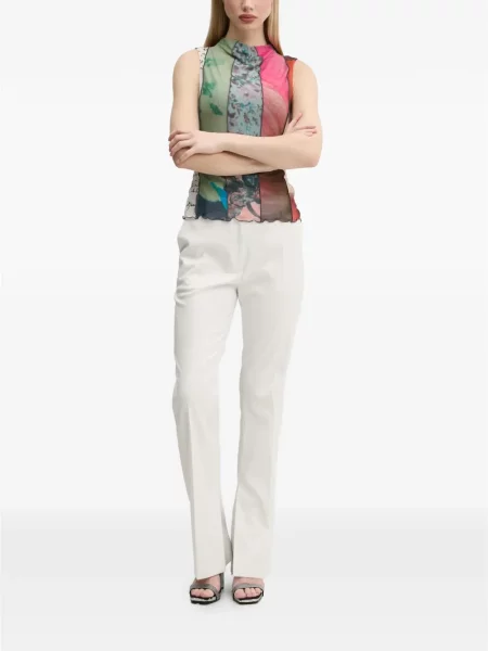 Top Desigual cu imagine verde