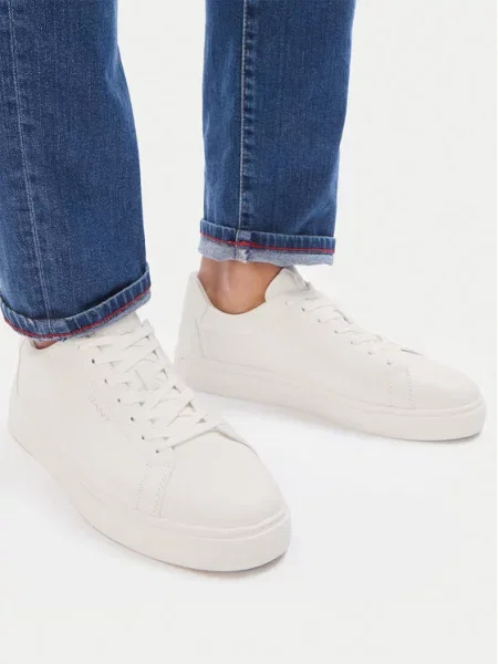 Sneakersy Gant skórzane białe