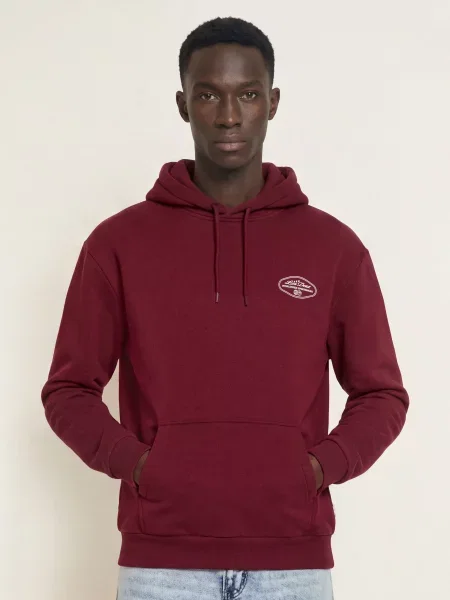 Les Deux Bluza Z Kapturem Worldwide rot