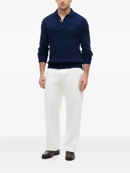 Gulerat tricou polo Tommy Hilfiger albastru