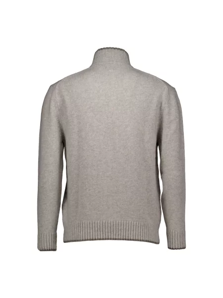Sweter z golfem Paul & Shark wełniany beżowy