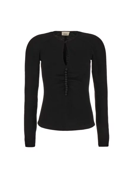 Top Isabel Marant wełniany czarny