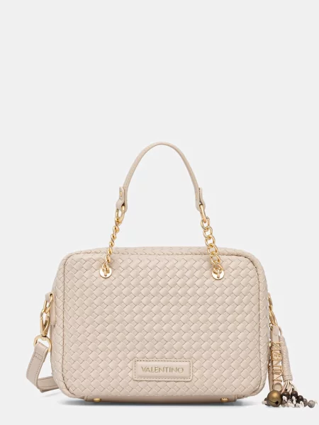 Geanta crossbody Valentino din piele bej