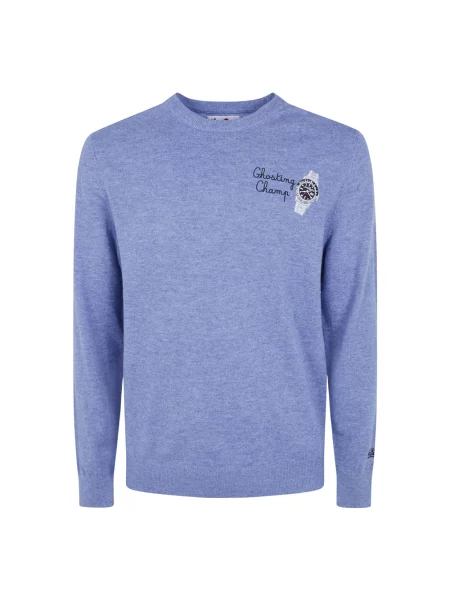 Sweter Mc2 Saint Barth wełniany niebieski
