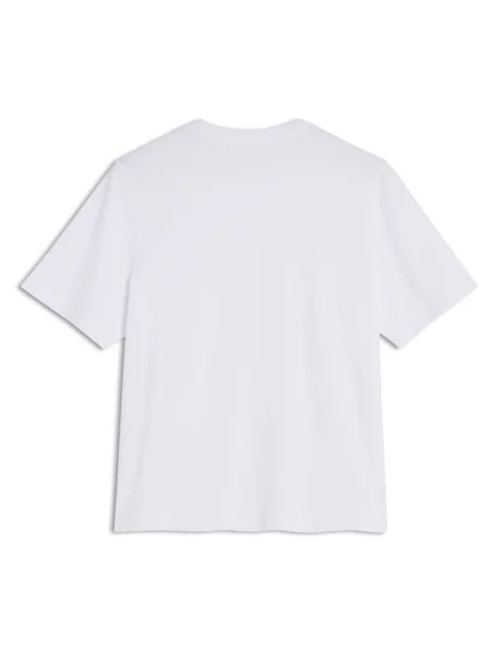 Koszulka Maison Kitsune z logo z dżerseju biała