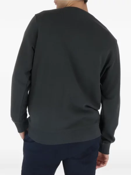 Pulover Lyle & Scott cu decolteu rotund cu autograf gri