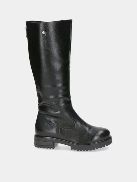 Кожаные сапоги Caprice черные