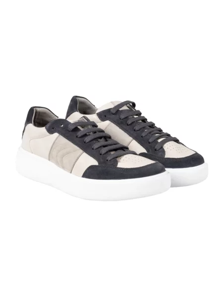 Sneakersy Geox skórzane szare